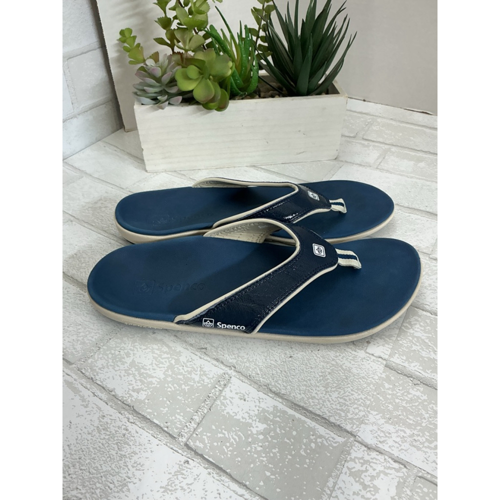 Women's Spenco Blue Beige Sandals Size 11